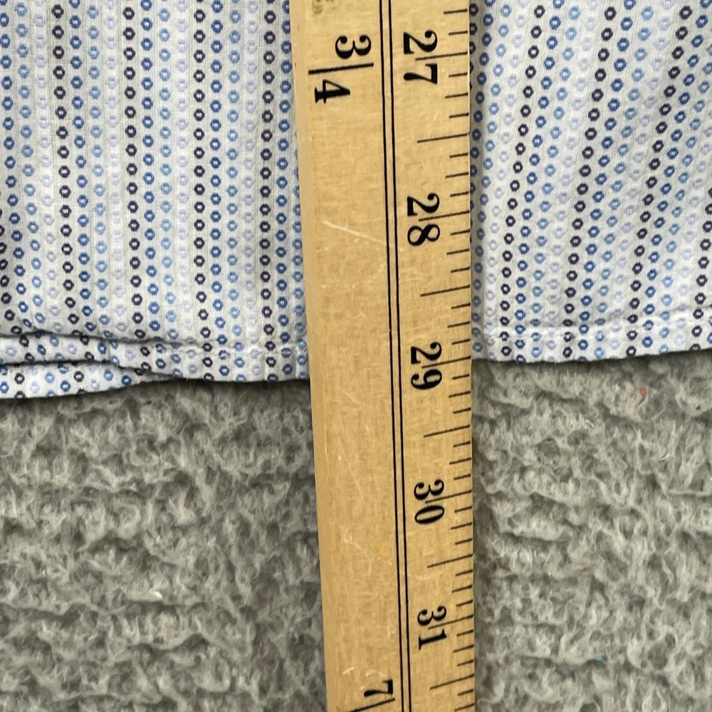Hammer Made Men's White Patterned Dress Shirt - Picture 7 of 9